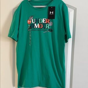 Under Armour Teal Sports Graphic Tee